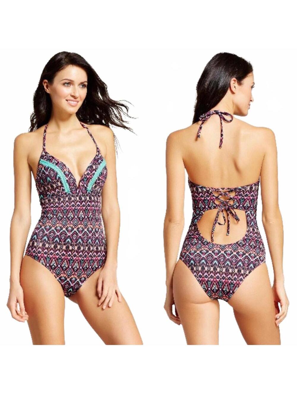 Shade & Shore Dream V-Wire Light Lift One-Piece Swimsuit Size 32A